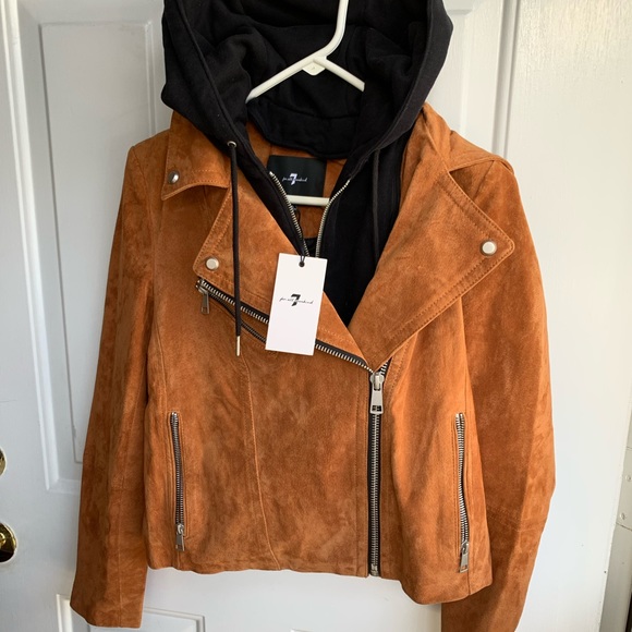 NWT 7 for all mankind - 100% Suede Jacket. - Picture 3 of 8